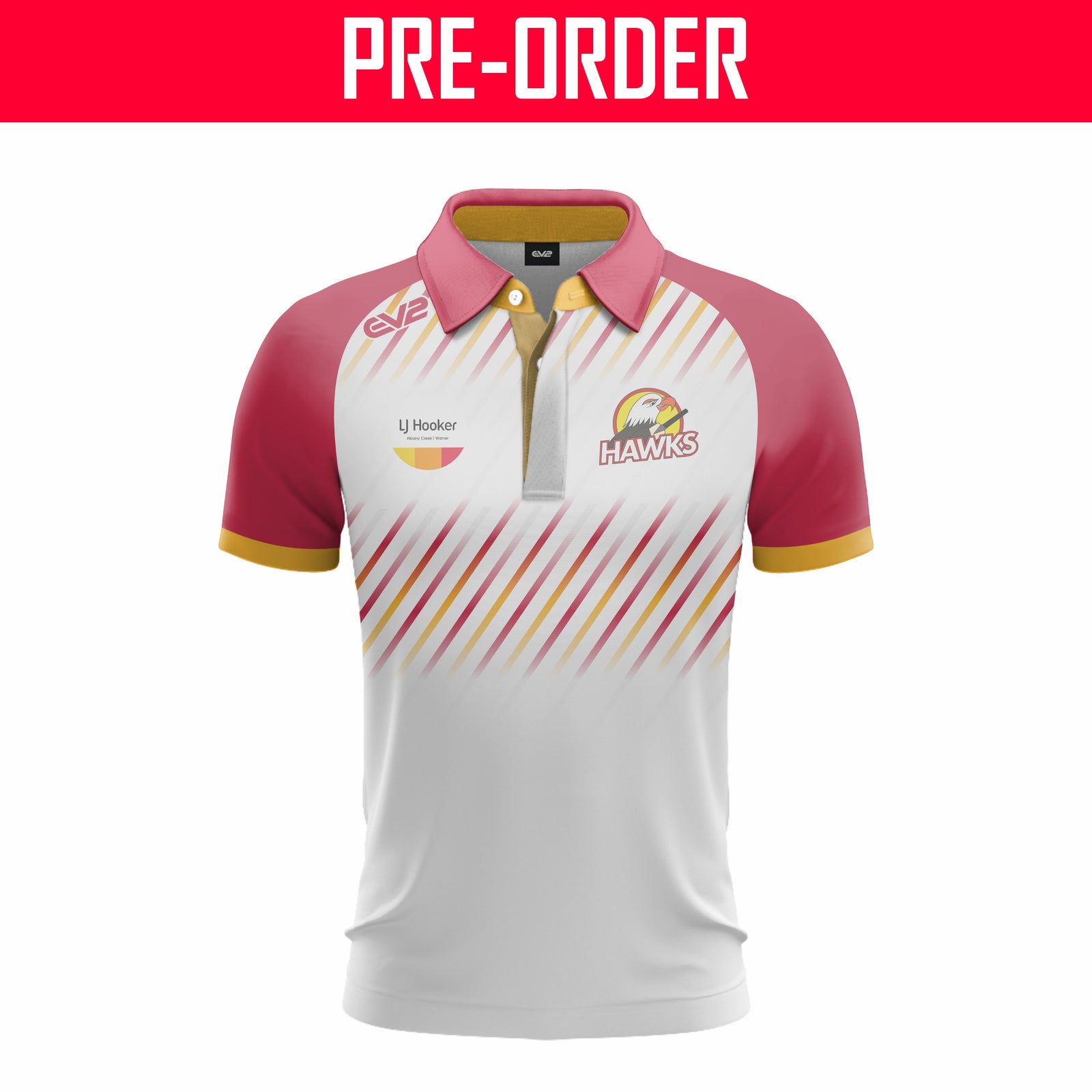 Albany Creek Hawks Cricket Club - Champion Polo (White)