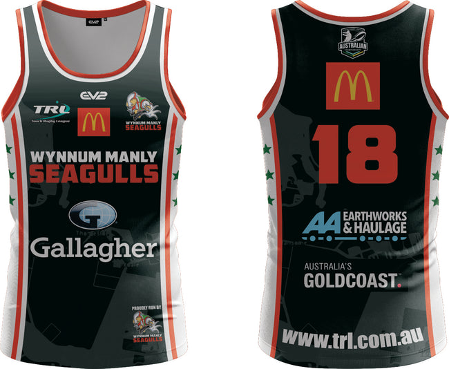 Wynnum Seagulls TRL - Black Singlet (TRL Australian Championships)