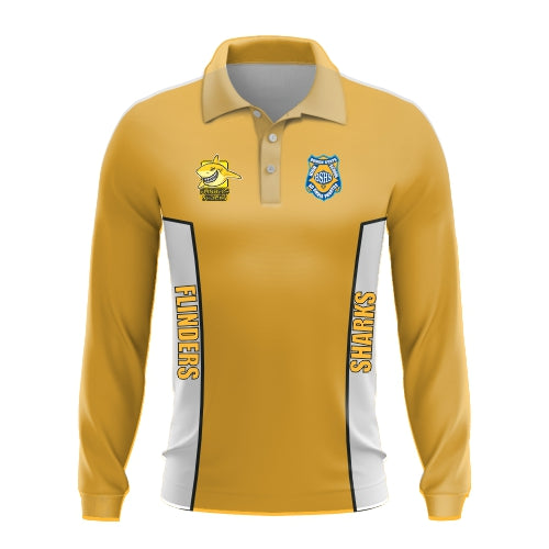 Bowen State High School - Flinders House Club Polo Long Sleeve