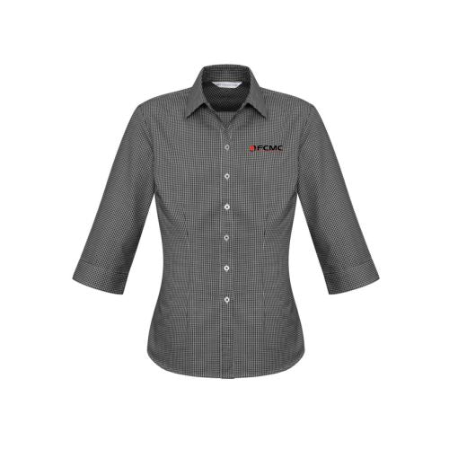 FRASER COAST MOTOR GROUP-S716LT ELLISON BUSINESS SHIRT BLACK CHECK-LADIES