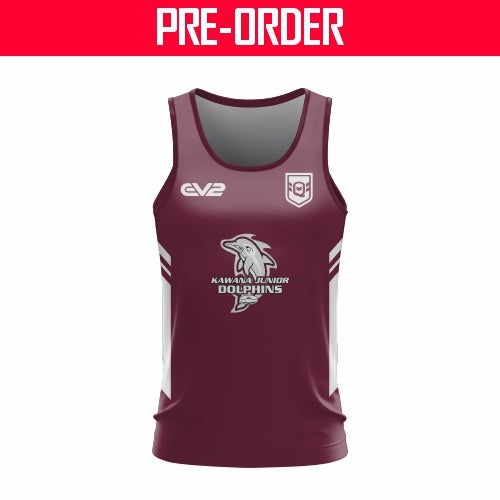 Kawana Dolphins JRL - Maroon Supporter Singlet