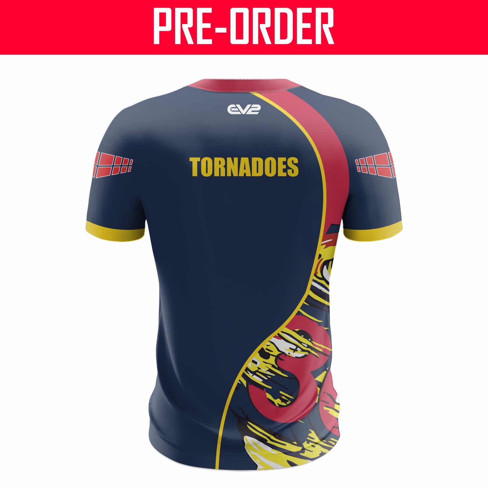 Karalee Tornadoes RLFC - Training Shirt (Red & Navy)