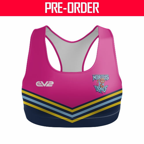 Norths Devils RL Townsville - Lycra Crop Top - SHOP