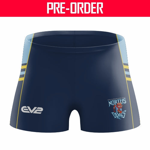 Norths Devils RL Townsville - Lycra Short - (SHOP)