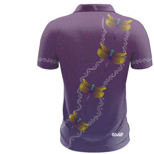 QED DRAGONFLY  POLO  - Club Polo - Purple