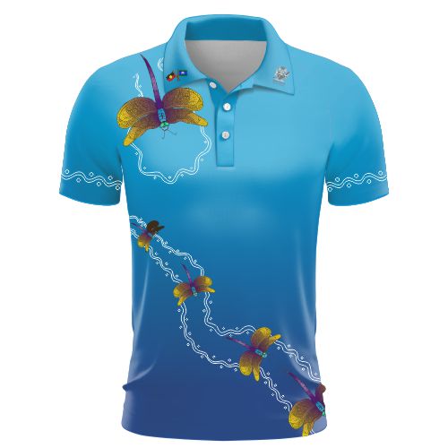 QED DRAGONFLY  POLO  - Club Polo - Blue