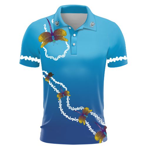 QED I See Differently Polo  - Club Polo - Bright Blue