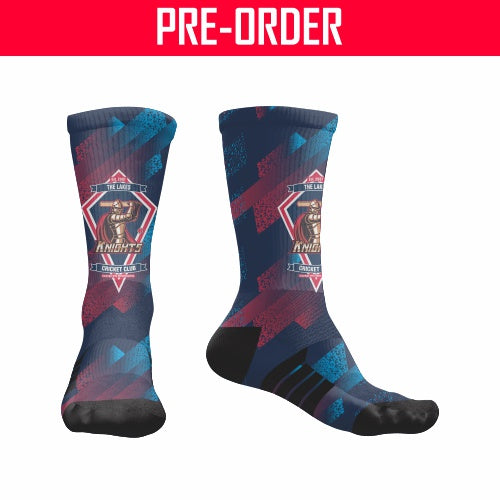 The Lakes Knights - Royal/Red - Pro Crew Sock