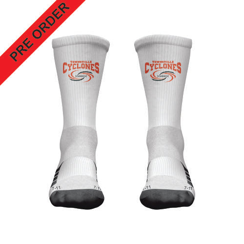 Townsville Cyclones - Pro Crew Sock with Grip